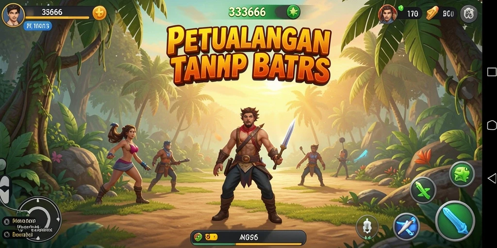 Tampilan gameplay seru dalam 333666 yang penuh petualangan.