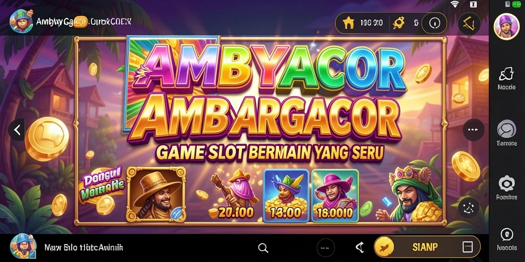 Tampilan menarik dari gameplay AMBYARGACOR yang seru dan mengasyikkan.