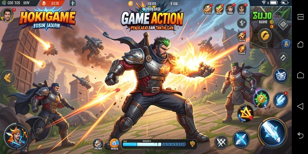 Tampilan gameplay HOKIGAME yang seru dan menegangkan.