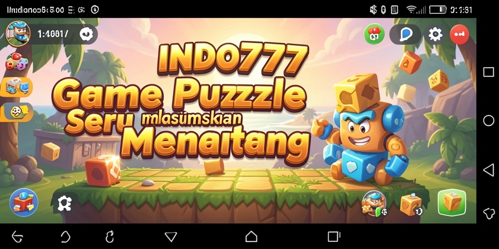 Tampilan gameplay INDO777 dengan tantangan puzzle yang seru.