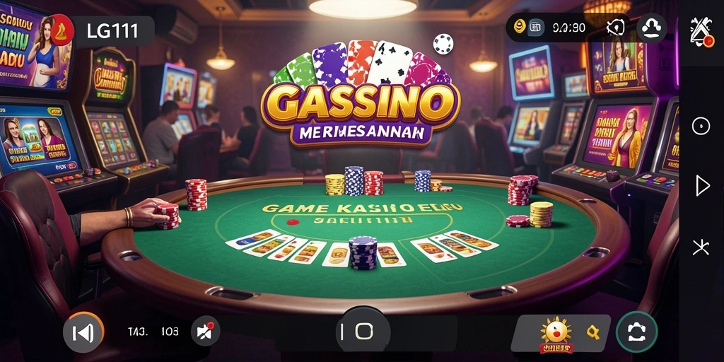 Tampilan menakjubkan dari gameplay LG111 yang menggambarkan pengalaman kasino.