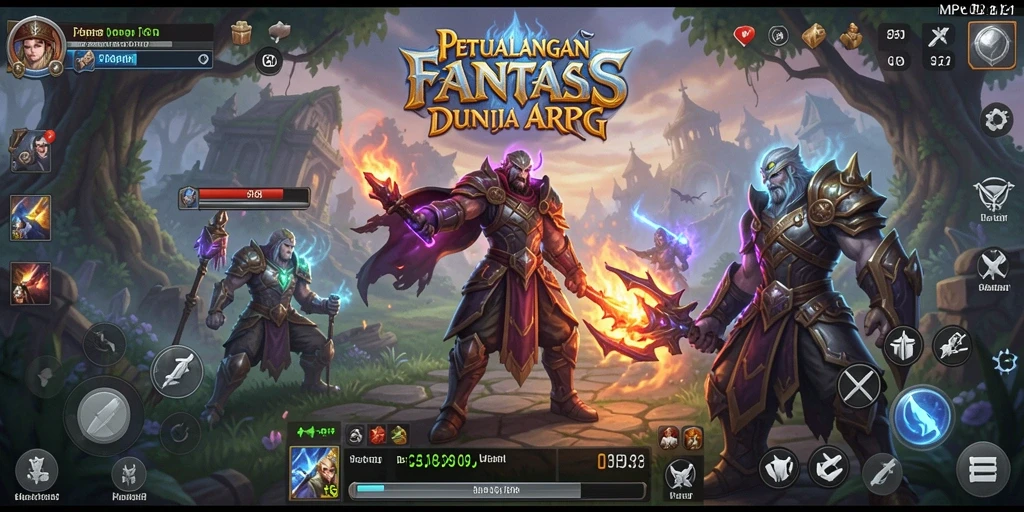 Screenshot MPO2121 menampilkan aksi pertarungan dinamis dalam dunia ARPG.