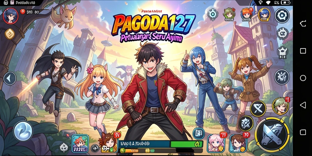 Tampilan menarik dari gameplay PAGODA127 yang penuh aksi dan karakter Anime.