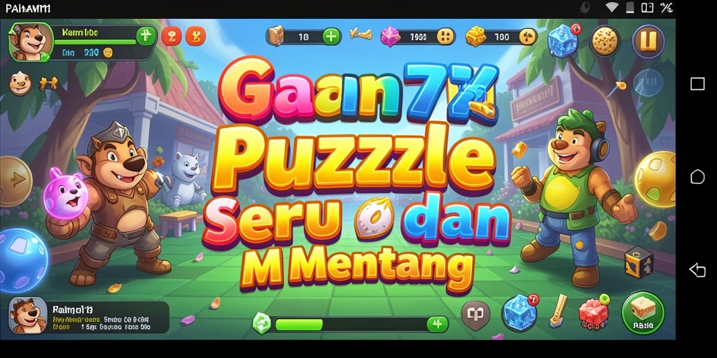 Screenshot utama PAHAM777 memperlihatkan gameplay seru teka-teki.