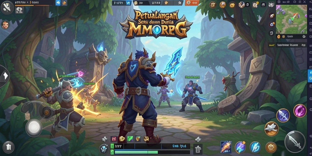 Tampilan gameplay UT77 yang menarik dalam petualangan MMORPG.