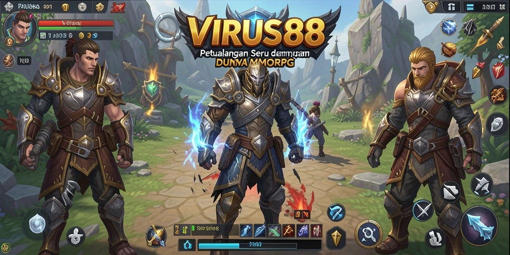 Gameplay menakjubkan di dunia <strong>VIRUS88</strong>, penuh dengan petualangan dan aksi.